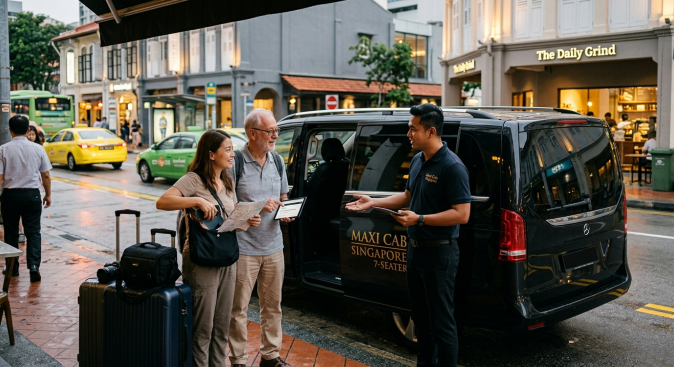 Book Maxi Cab Without App in Singapore